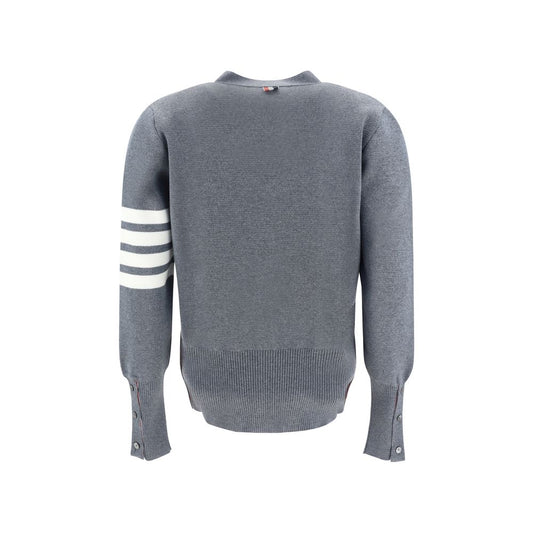 Thom Browne Gray Fleece Wool Cardigan