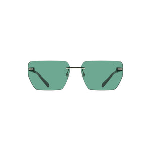 Calvin Klein Green Metal Men Sunglass