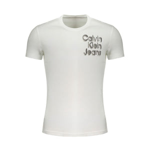 Calvin Klein Bianco Cotton Men T-Shirt
