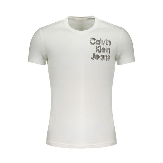 Calvin Klein Bianco Cotton Men T-Shirt