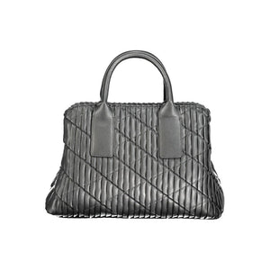 Mario Valentino Black Polyurethane Women Handbag