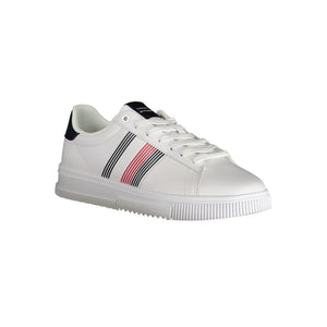 Tommy Hilfiger White Polyurethane Men Sneaker