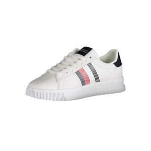 Tommy Hilfiger White Polyurethane Men Sneaker