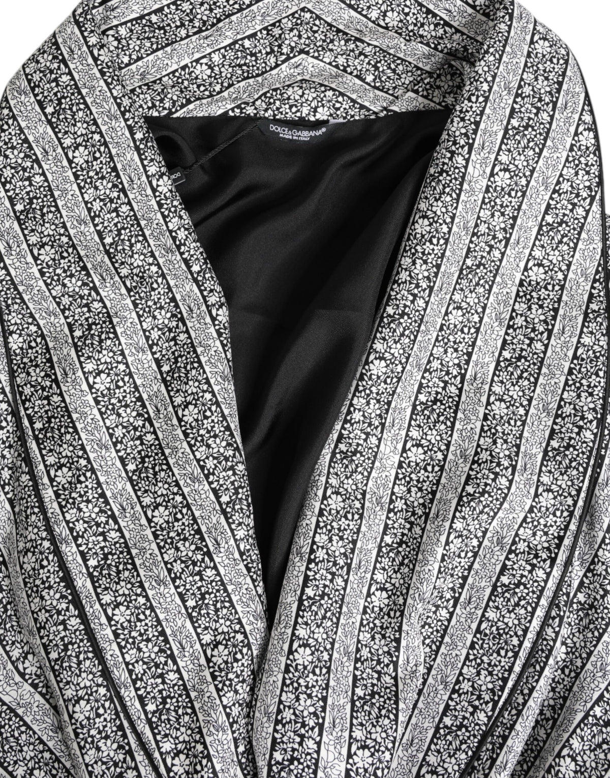 Dolce & Gabbana Multicolor Floral Robe Coat Wrap Jacket