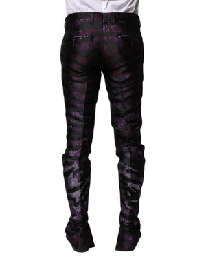 Dolce & Gabbana Multicolor Polyester Patterned Pants
