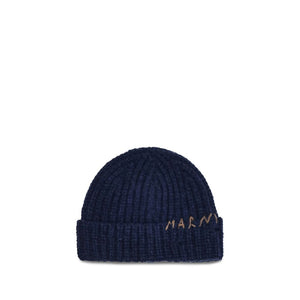 Marni Blue Wool Beanie