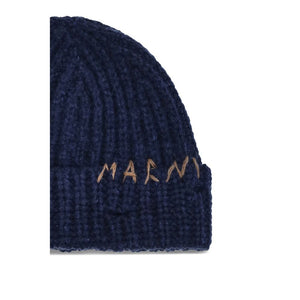 Marni Blue Wool Beanie