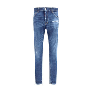 Dsquared² Blue Cotton Skinny Jeans