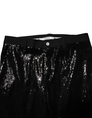 Dolce & Gabbana Black Sequined Embellishment Pants