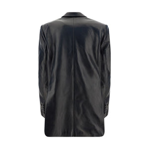 Magda Butrym Black Leather Jacket
