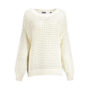Gant White Cotton Women Sweater