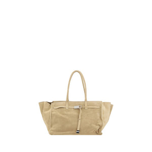 Benedetta Bruzziches Beige Calf Leather Bos Taurus Shoulder Bag