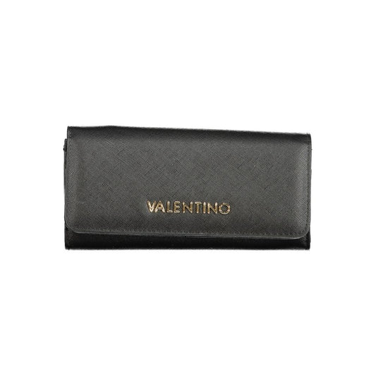 Mario Valentino Black Polyurethane Women Wallet
