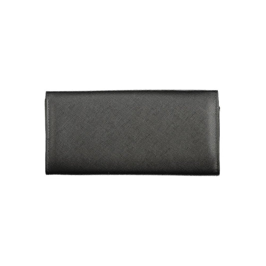 Mario Valentino Black Polyurethane Women Wallet