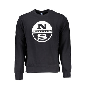 North Sails Black Cotton Men Sweater