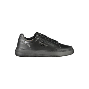 Calvin Klein Black Leather Men Sneaker
