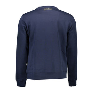 Plein Sport Blue Cotton Men Sweater