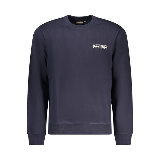 Napapijri Blue Cotton Men Sweater