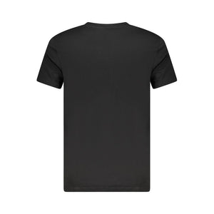 Cavalli Class Black Cotton Men T-Shirt