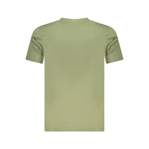 Cavalli Class Green Cotton Men T-Shirt