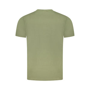Cavalli Class Green Cotton Men T-Shirt