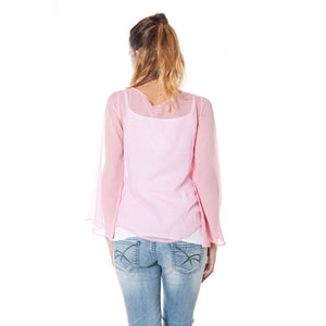 Phard Pink Silk Women Top