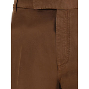 Thom Browne Brown Cotton Casual Pants
