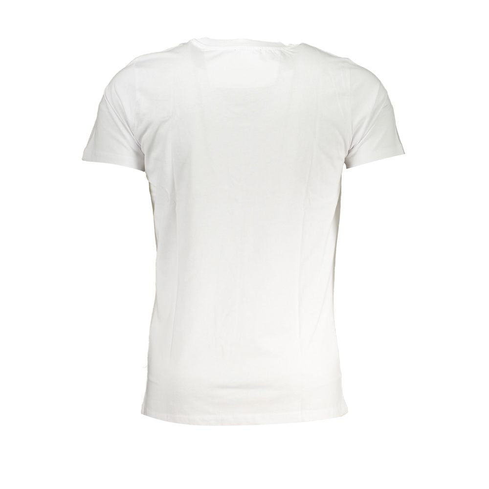 Cavalli Class Bianco Cotton Men T-Shirt