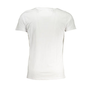 Cavalli Class Bianco Cotton Men T-Shirt