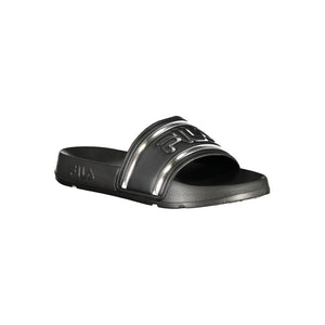 Fila Black Polyurethane Women Slipper