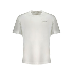 Calvin Klein White Cotton Men T-Shirt