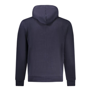 Napapijri Blue Cotton Men Hoodie
