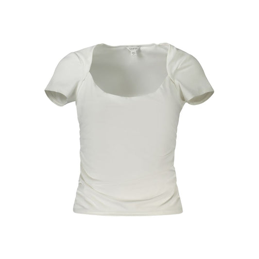Guess Jeans White Spandex Women T-Shirt