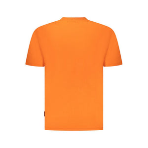 Napapijri Orange Cotton Men T-Shirt