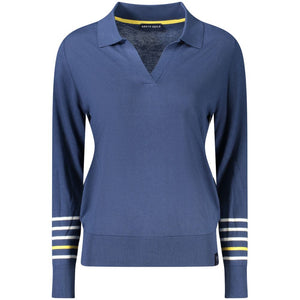 North Sails Blue Cotton Women Sweater