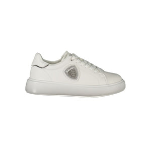 Blauer White Leather Women Sneaker
