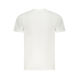 Cavalli Class White Cotton Men T-Shirt