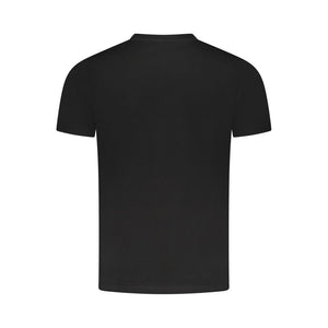 Cavalli Class Black Cotton Men T-Shirt