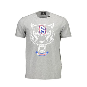 Plein Sport Brown Cotton Men T-Shirt