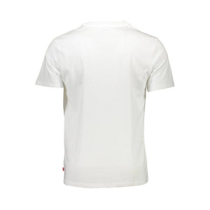 Levi's White Cotton Men T-Shirt