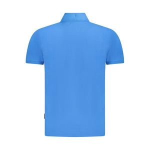 Napapijri Blue Cotton Men Polo Shirt