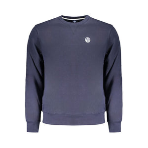 North Sails Blue Cotton Men Sweater