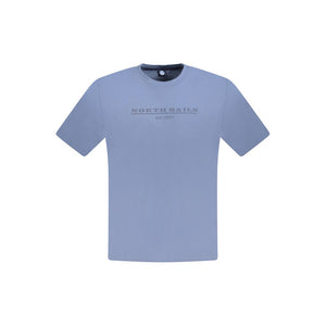 North Sails Blue Cotton Men T-Shirt