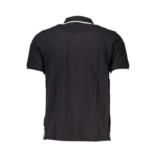 North Sails Black Cotton Men Polo Shirt