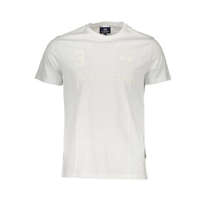 La Martina White Cotton Men T-Shirt