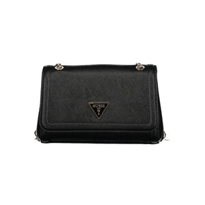 Guess Jeans Nero Poliuretano Womens Handbag