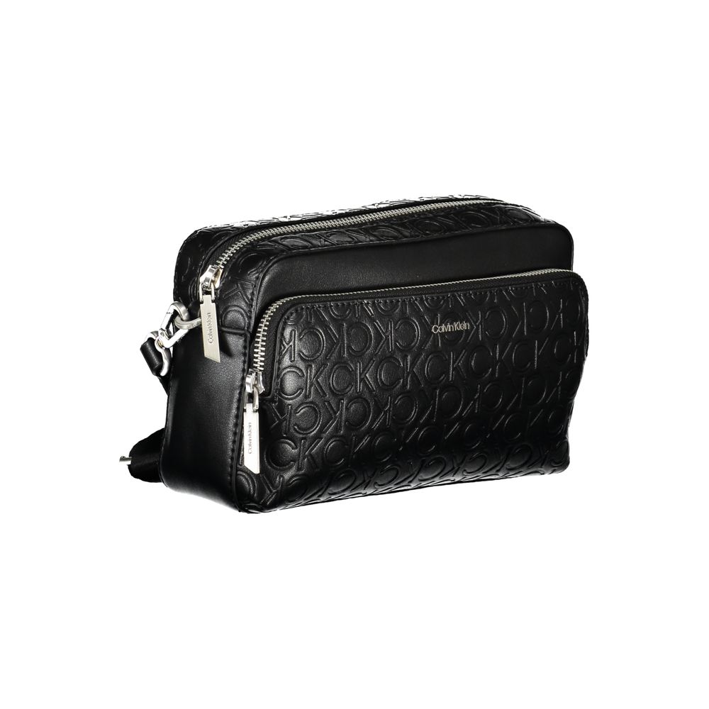 Calvin Klein Black Polyurethane Women Shoulder Bag