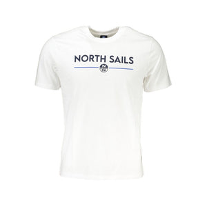 North Sails Bianco Cotton Men T-Shirt