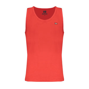 Norway 1963 Red Cotton Men Tank Top