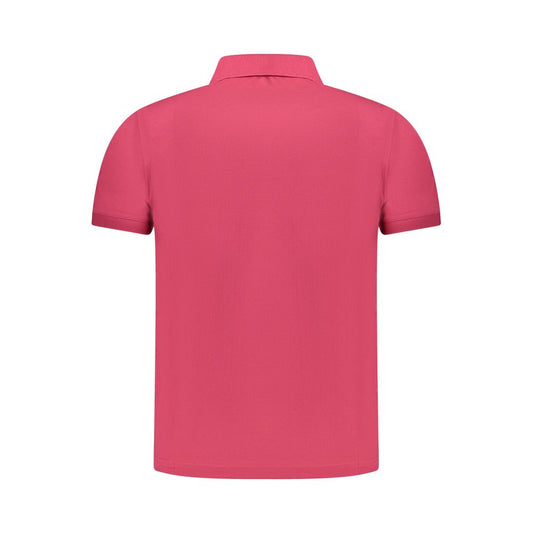 K-WAY Pink Cotton Men Polo Shirt
